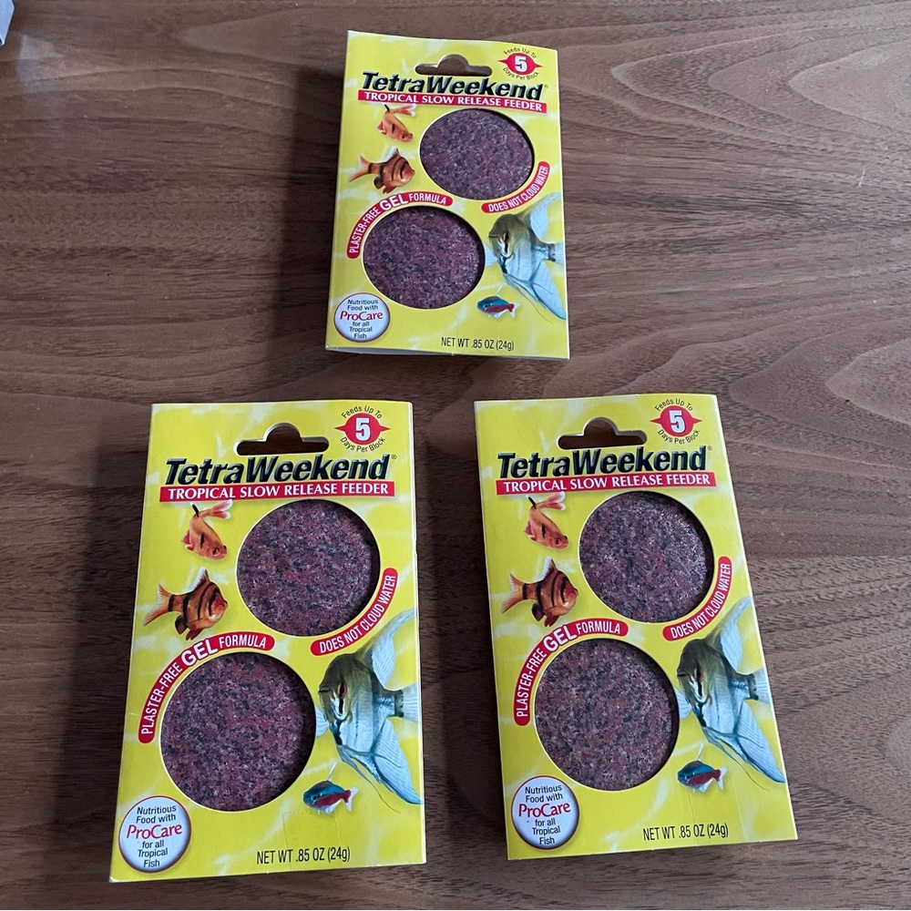 NIP 3 packs Tetra Weekend slow release fish feeder